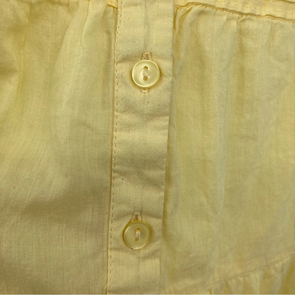 Boston Proper Tiered Shift Dress Lemon Drop XS Babydoll Ruffled Feminine Boho - Picture 4 of 7